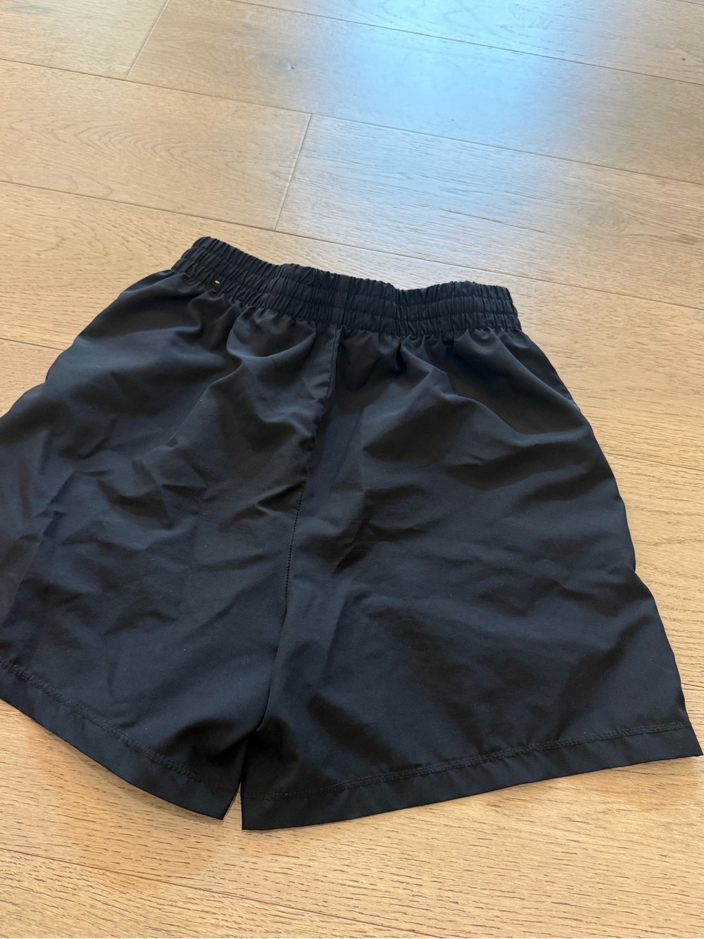 Nike Black Athletic Dri-FIT Shorts with White Swoosh - Picture 6 of 6